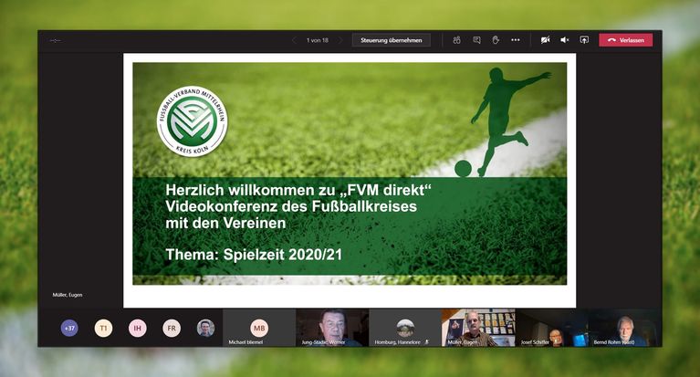FVM und Fußballkreise informieren Vereine in Videokonferenzen