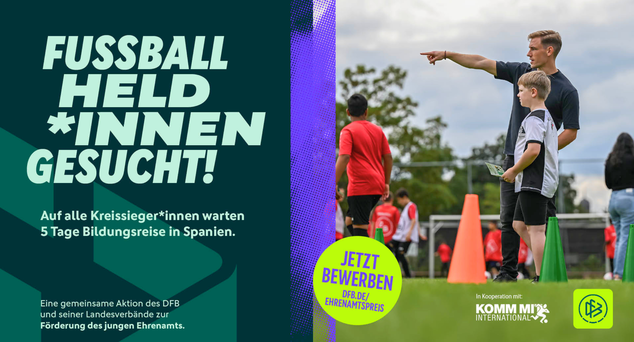 Aktion Ehrenamt: Jetzt Fußballheld*in werden!