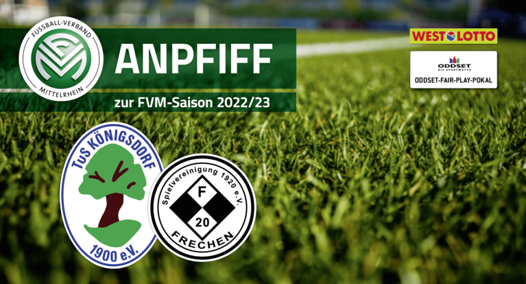 FVM-Saisoneröffnung am 19. August beim TuS Blau-Weiß Königsdorf